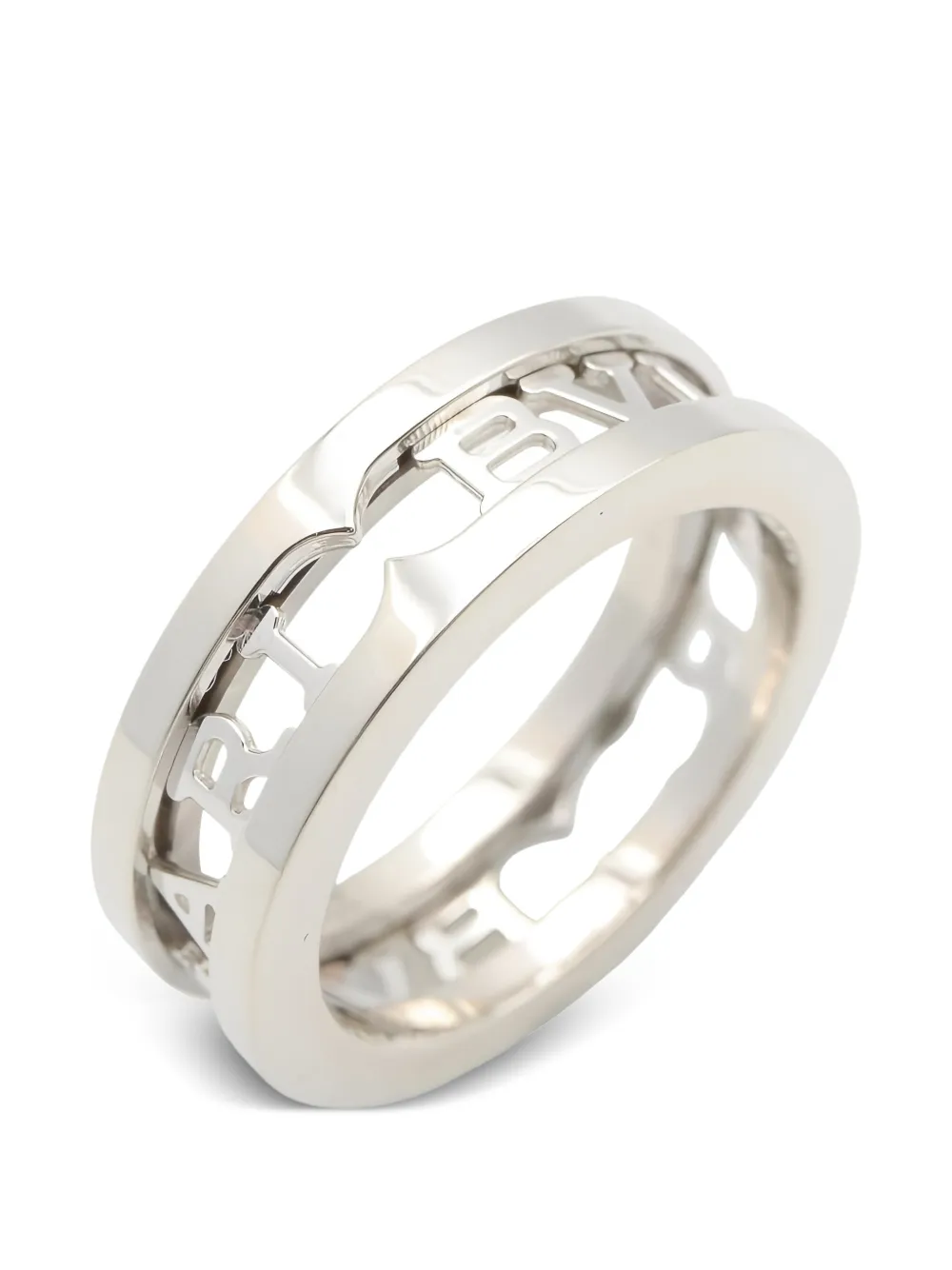 Bvlgari Pre-Owned B-zero1 Open Logo spiral ring - Argento