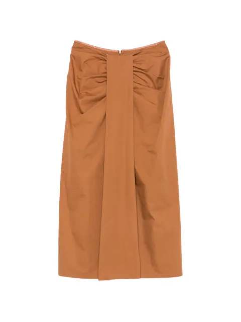Merci gathered midi skirt