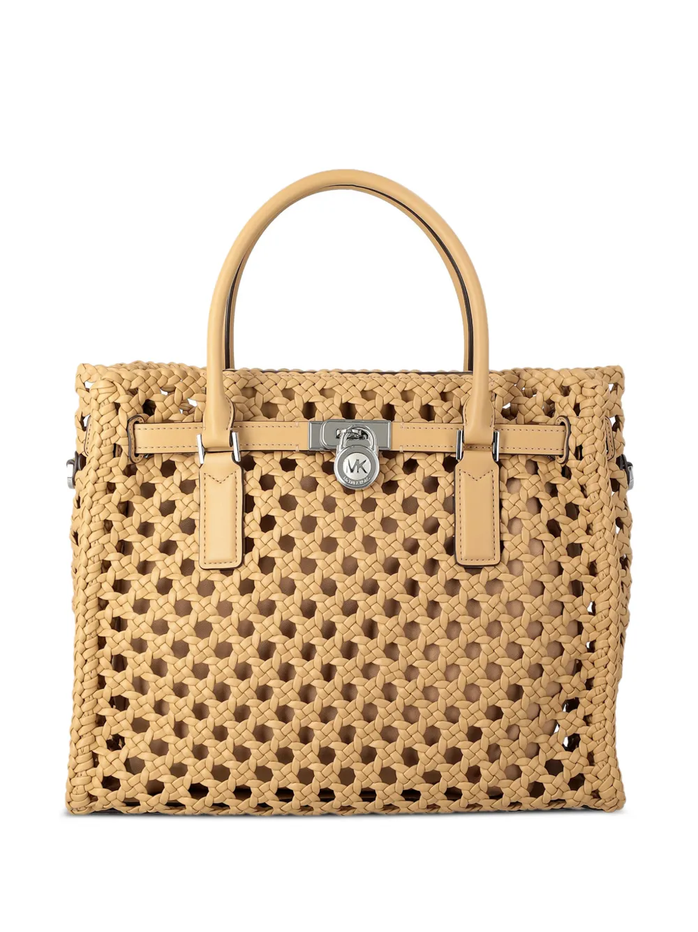 Michael Kors woven padlock tote bag - Toni neutri