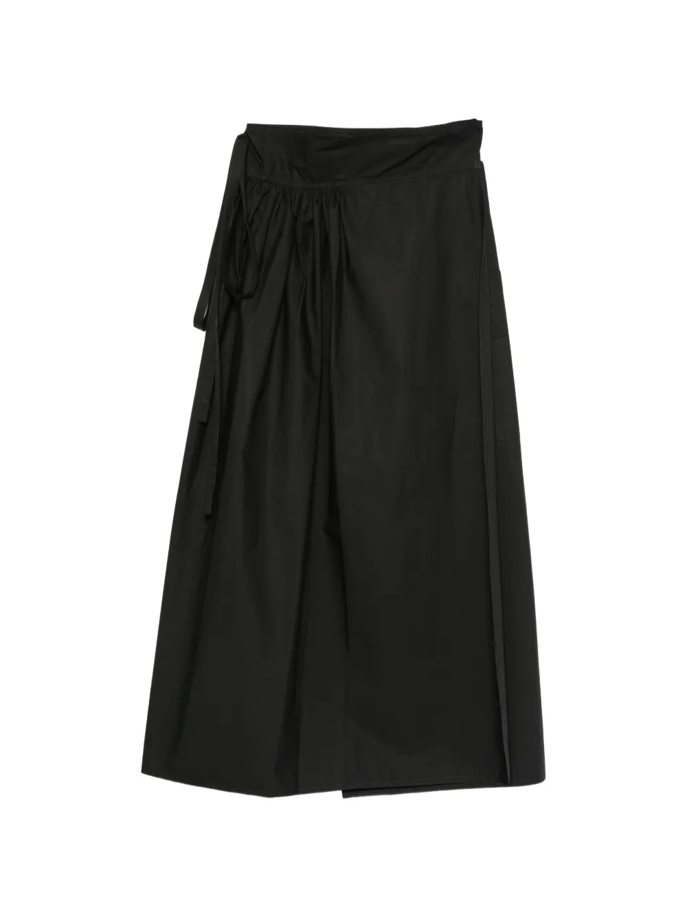 Sofie D'hoore Sakina wrap-style gathered skirt - Nero