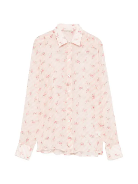 Faliero Sarti floral-print striped shirt