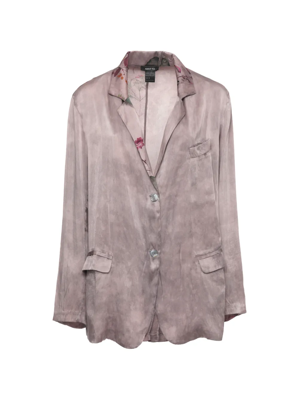 Avant Toi floral-print single-breasted blazer - Rosa