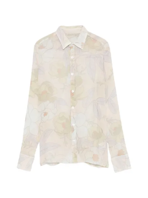 Faliero Sarti Country floral-print semi-sheer shirt