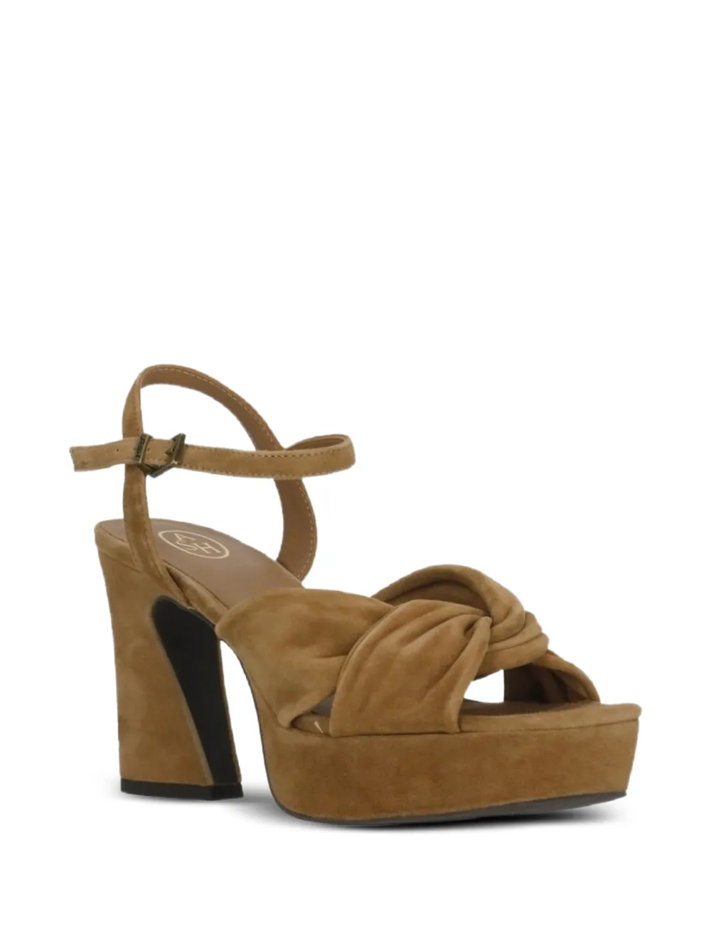 Ash knotted platform sandals Beige