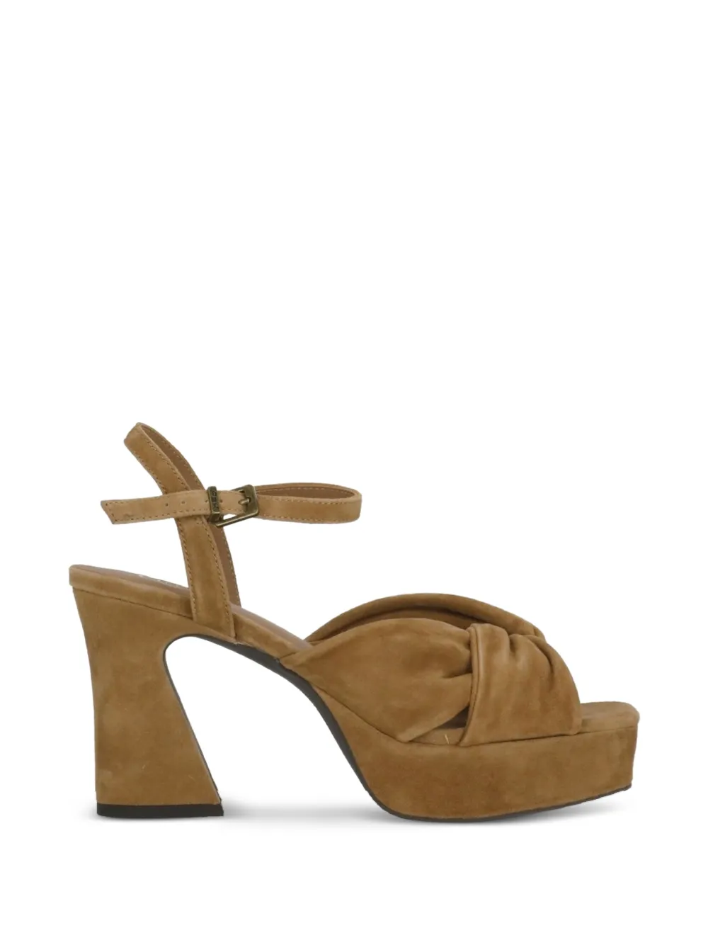 Ash knotted platform sandals Beige