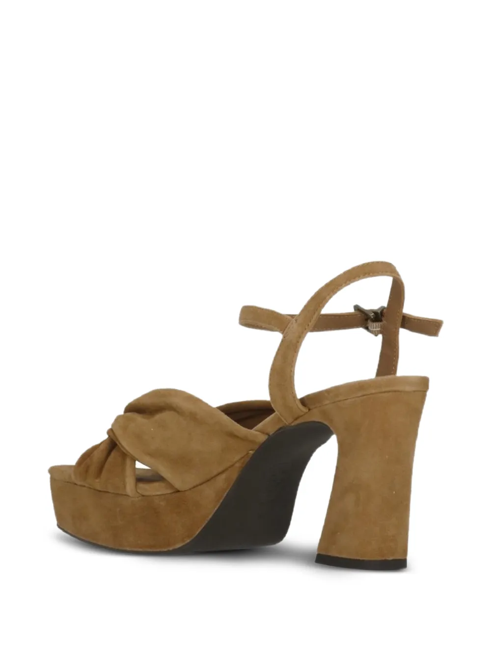 Ash knotted platform sandals Beige