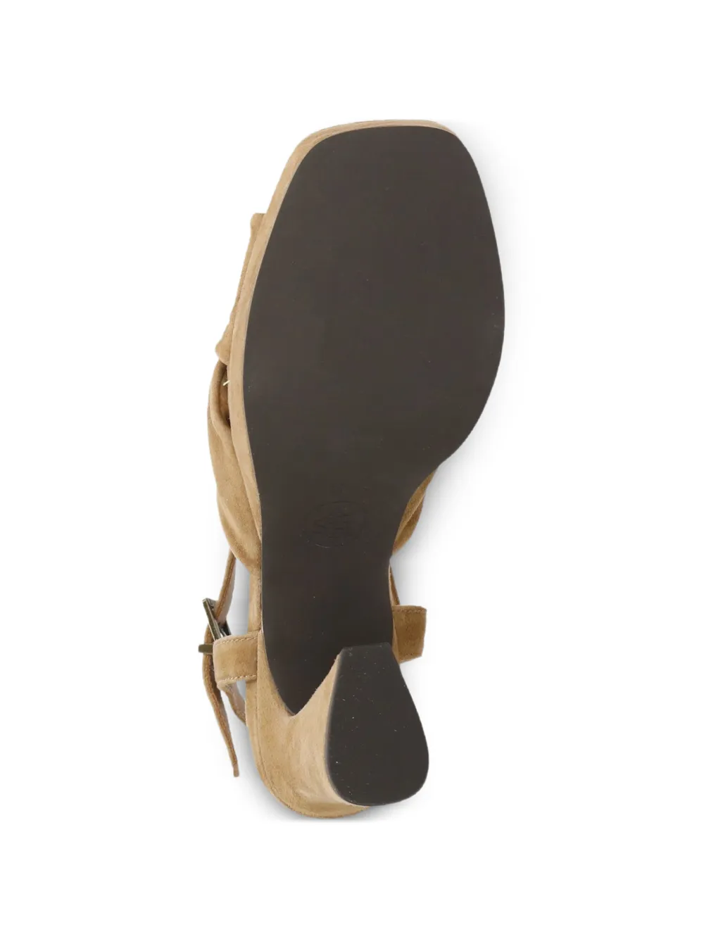 Ash knotted platform sandals Beige