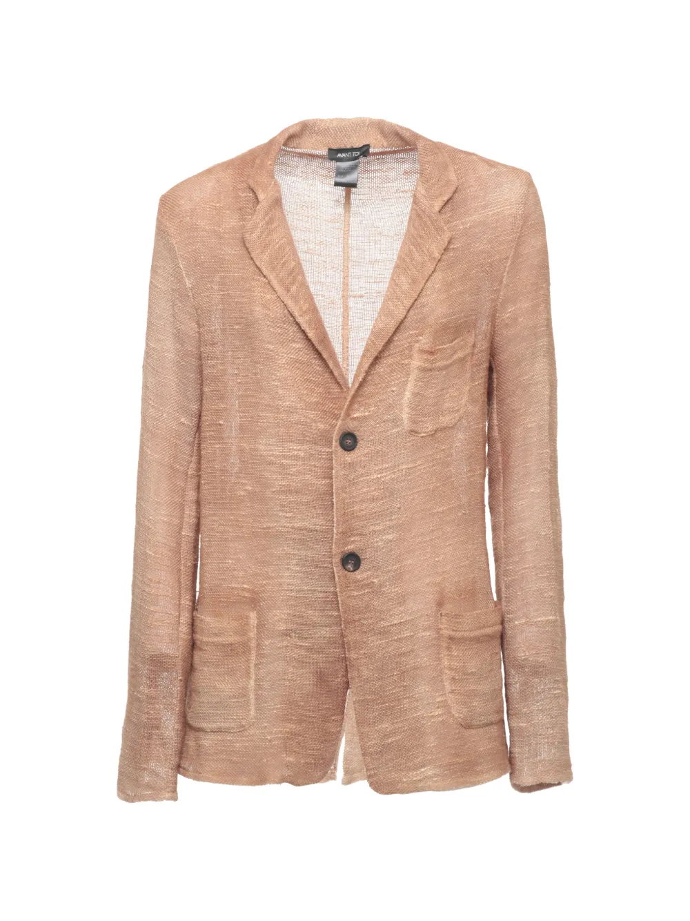 Avant Toi patch-pocket single-breasted cardigan - Nude