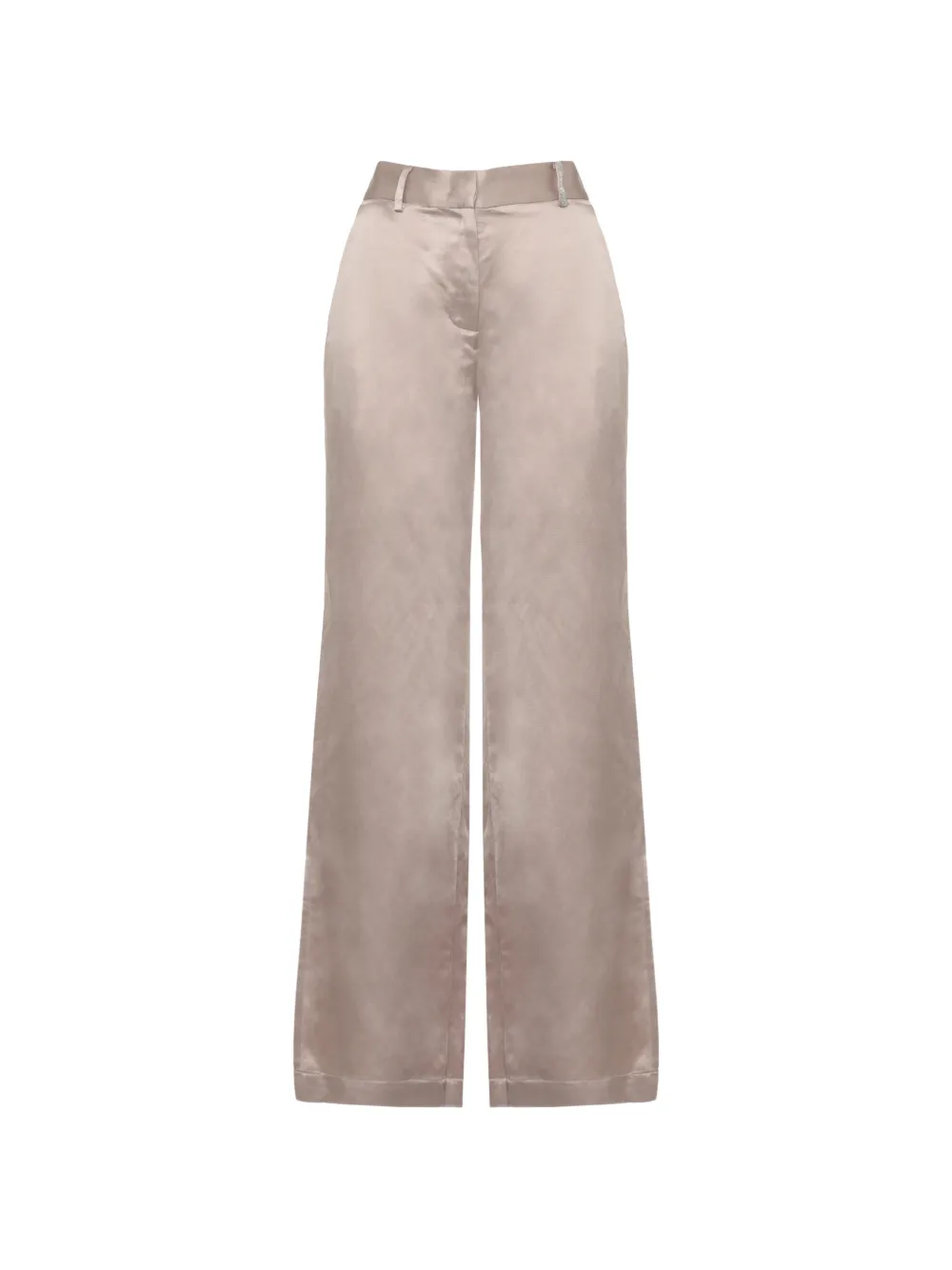 PANICALE satin-finish wide-leg trousers - Toni neutri