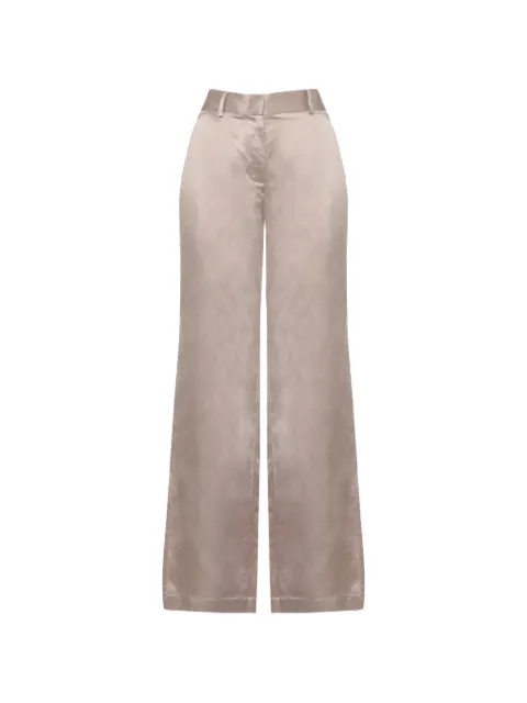 PANICALE satin-finish wide-leg trousers