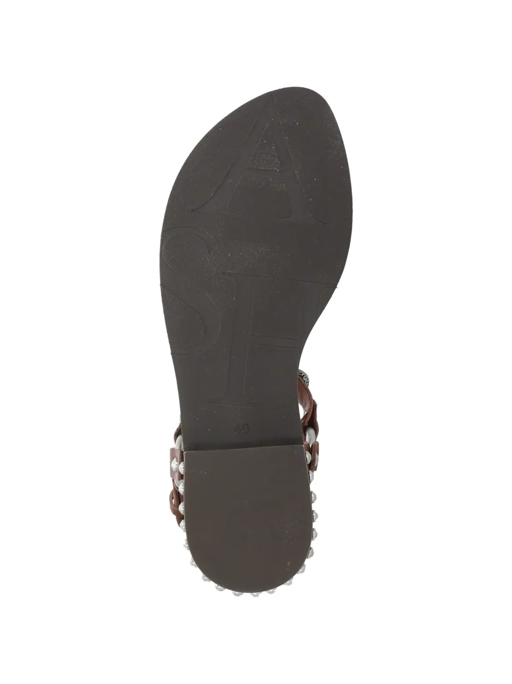 Ash Podium leather flat sandals Bruin