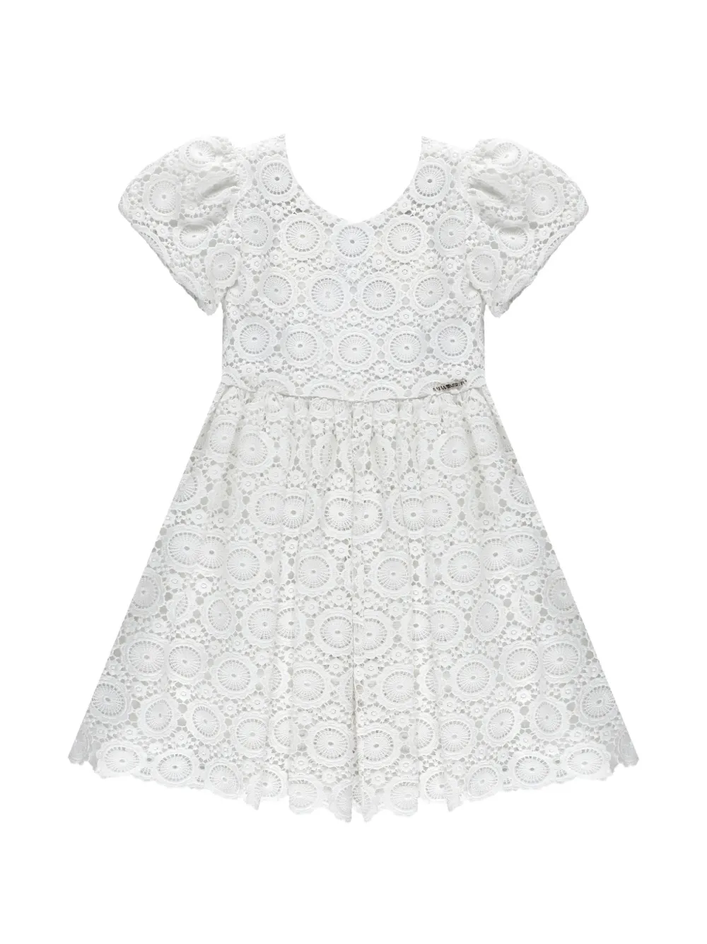 TWINSET Kids laced dress - Bianco