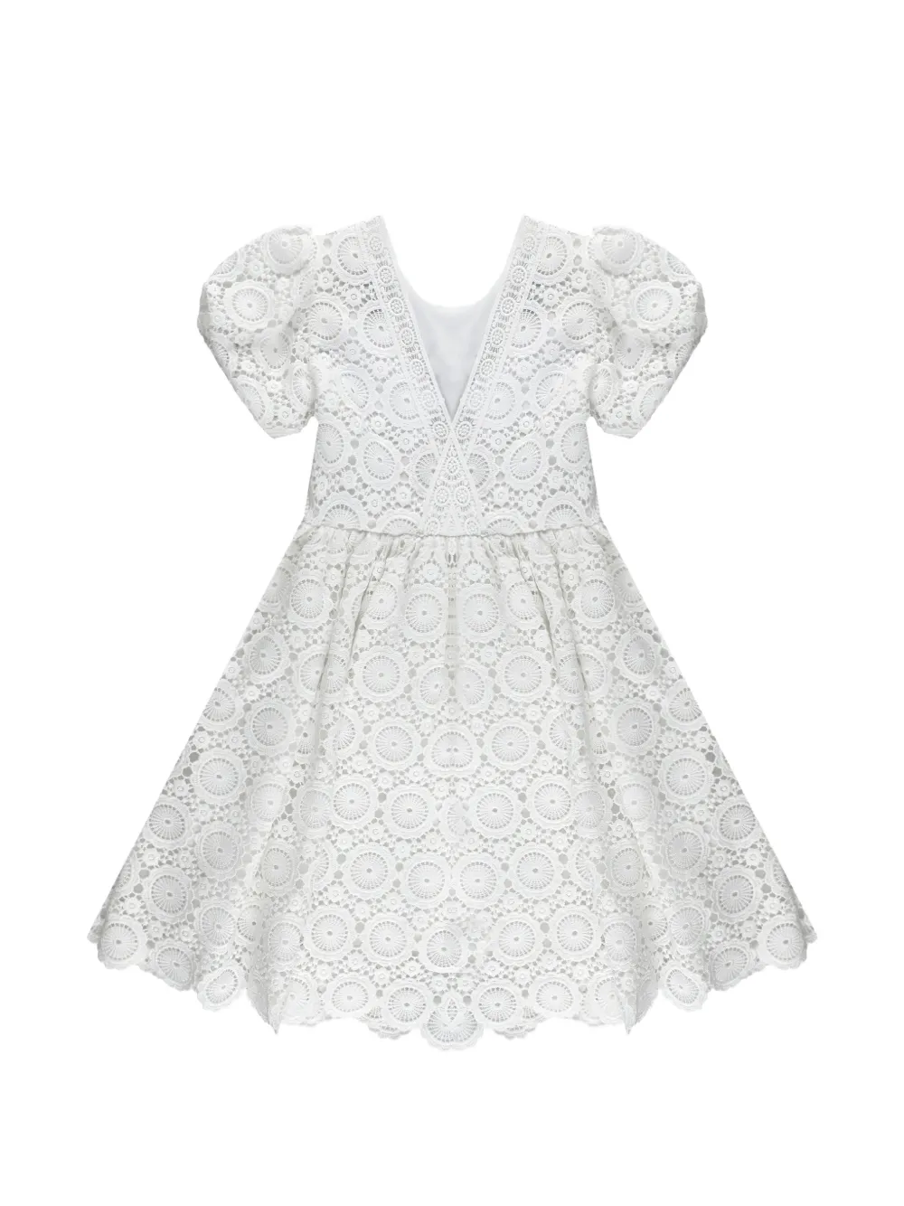 TWINSET Kids Kanten jurk Wit