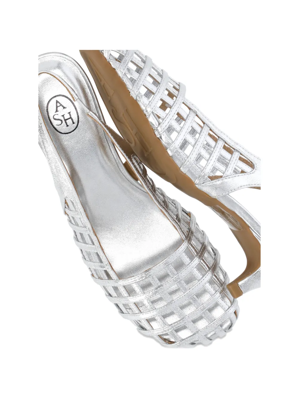 Ash 50mm Enji heeled pumps Zilver