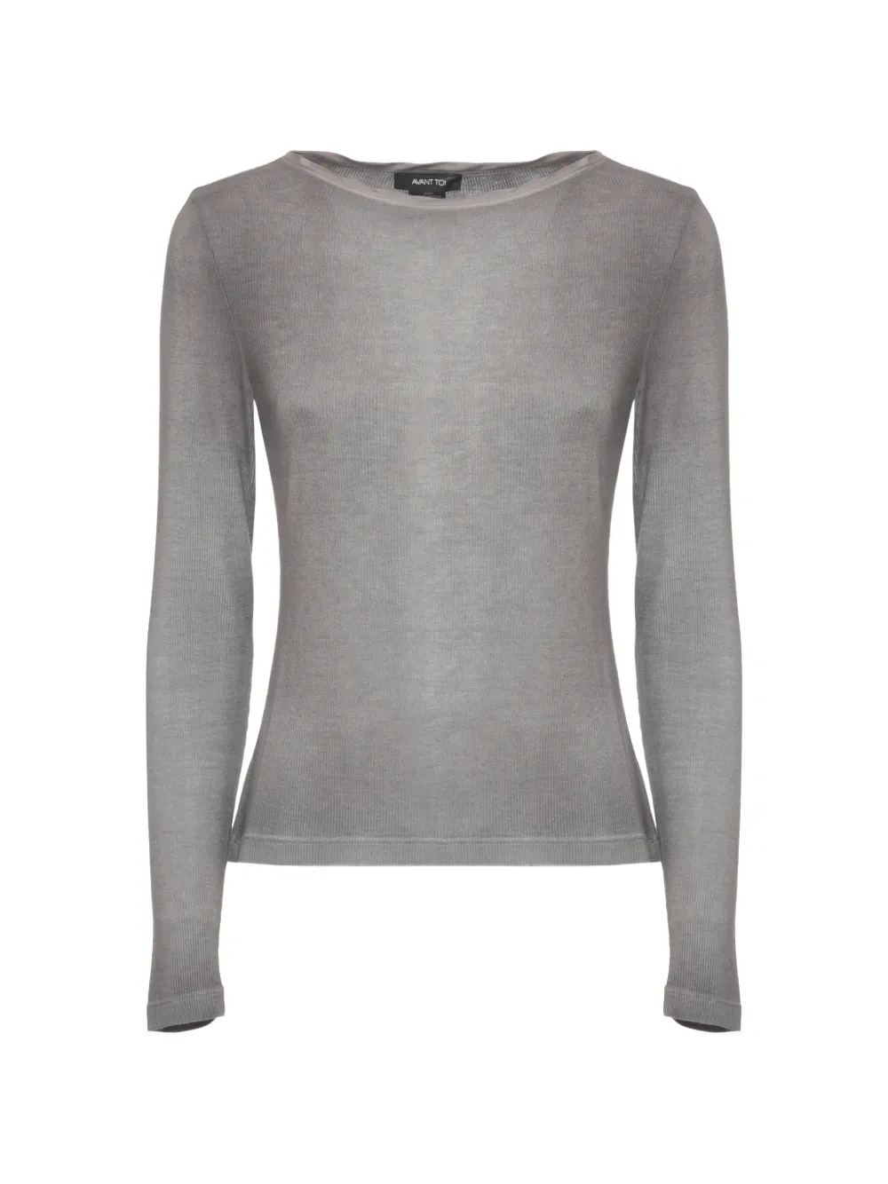 Avant Toi long-sleeve knitted top - Grigio