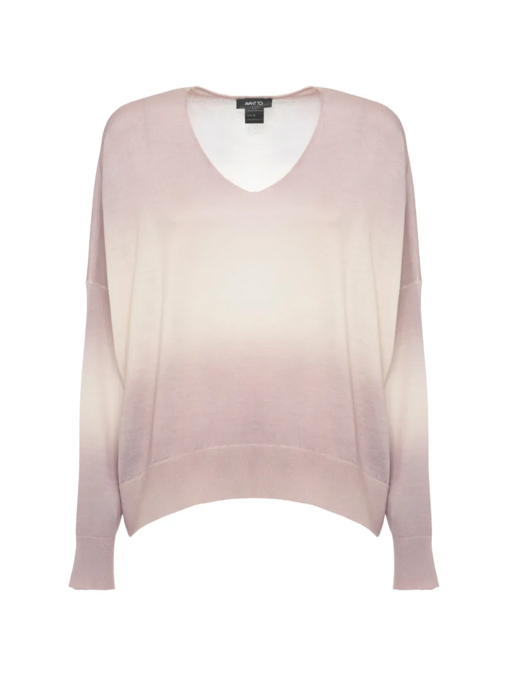 Avant Toi gradient-effect V-neck sweater - Purple