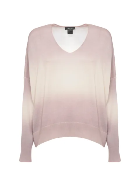 Avant Toi — gradient-effect V-neck sweater