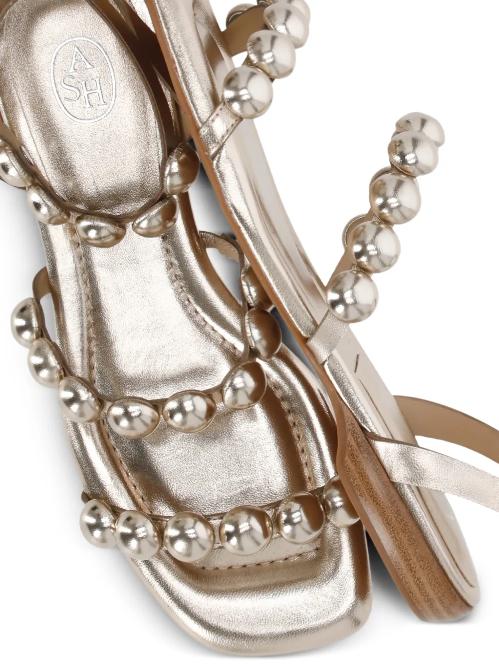 Ash Regy faux-pearl leather sandals Goud