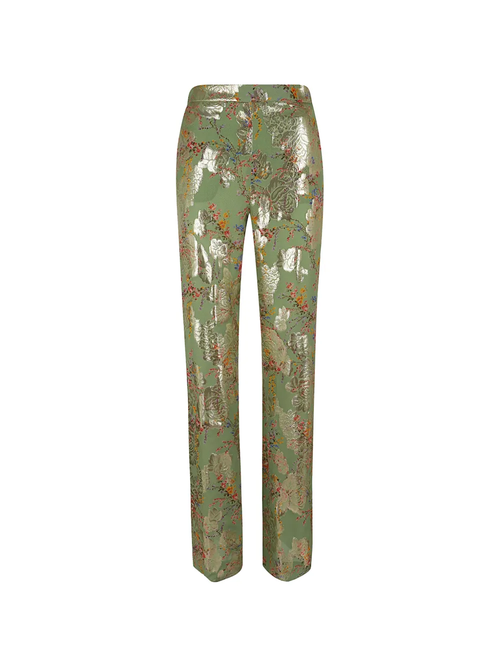 Valentino Garavani floral-pattern trousers - Verde