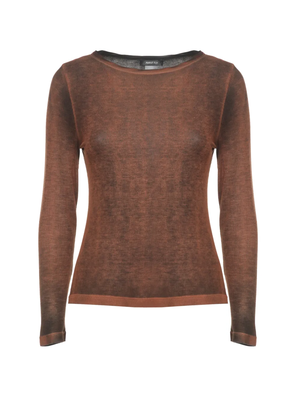 Avant Toi ribbed-knit long-sleeve top - Marrone