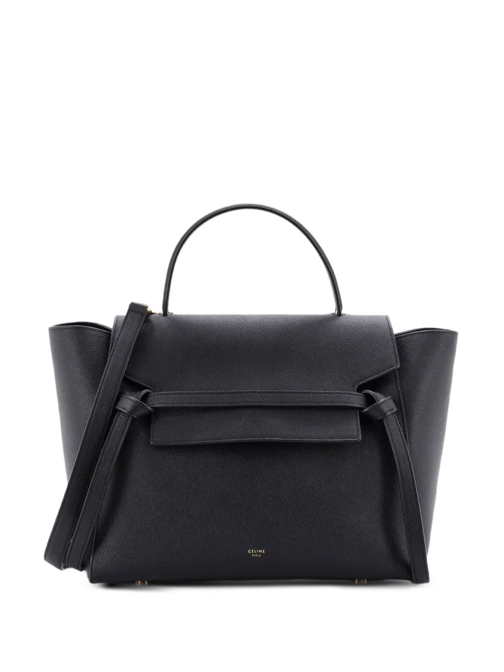 Celine Pre-Owned Belt Bag Textured Leather Micro satchel - Nero