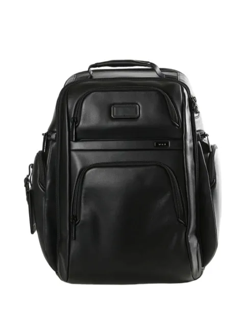 Tumi leather laptop backpack
