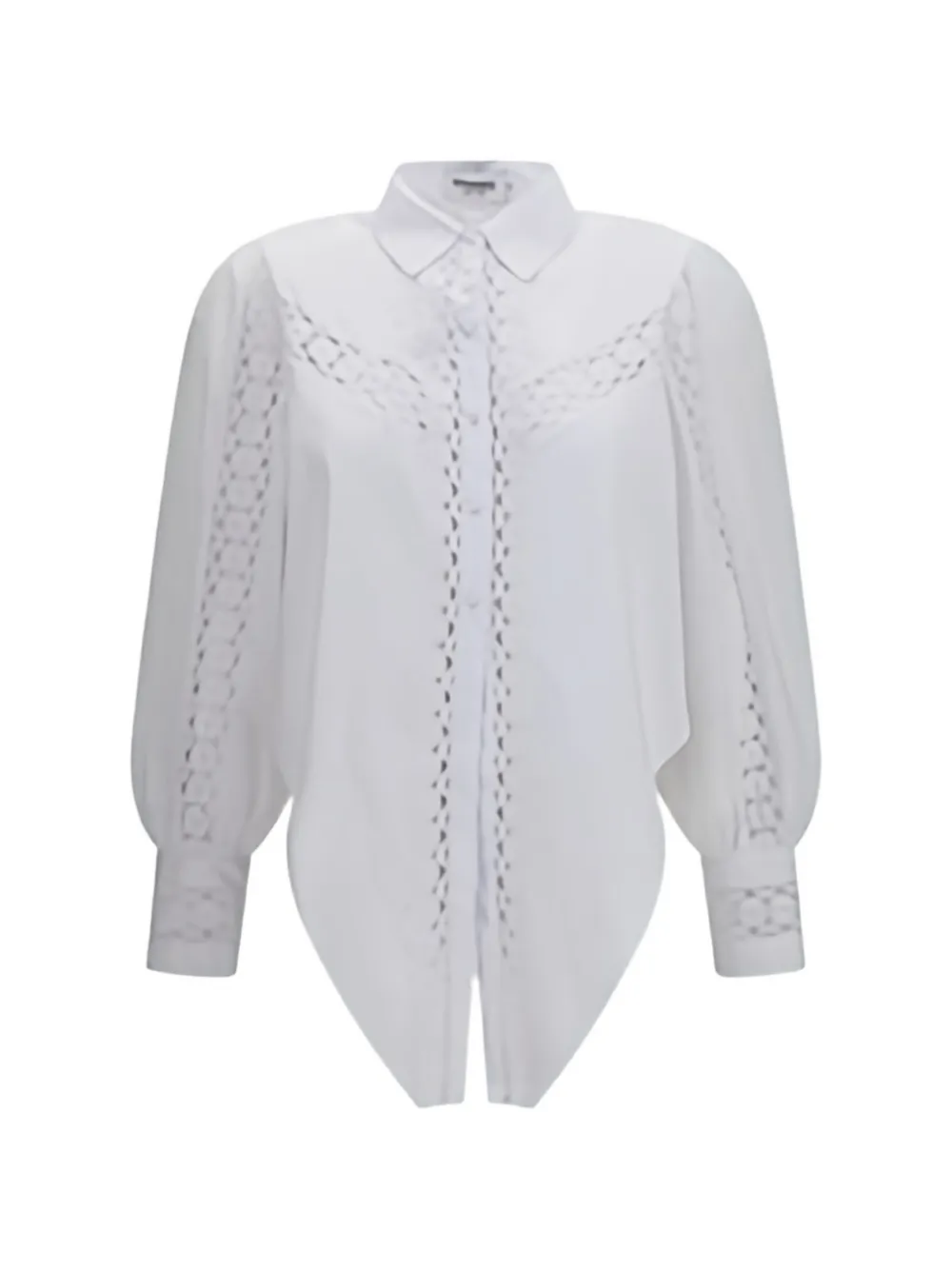 Charo Ruiz Ibiza Devi lace-insert blouse - Bianco