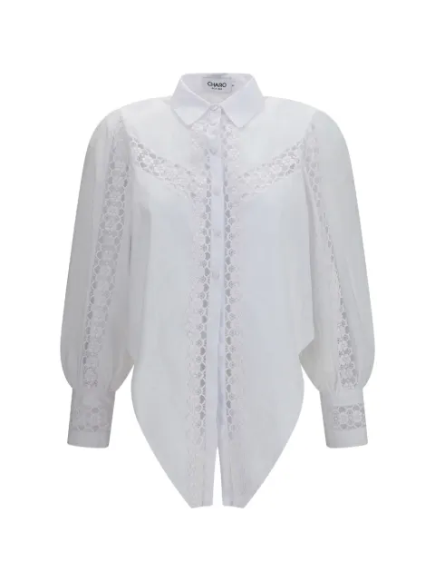 Charo Ruiz Ibiza Devi lace-insert blouse