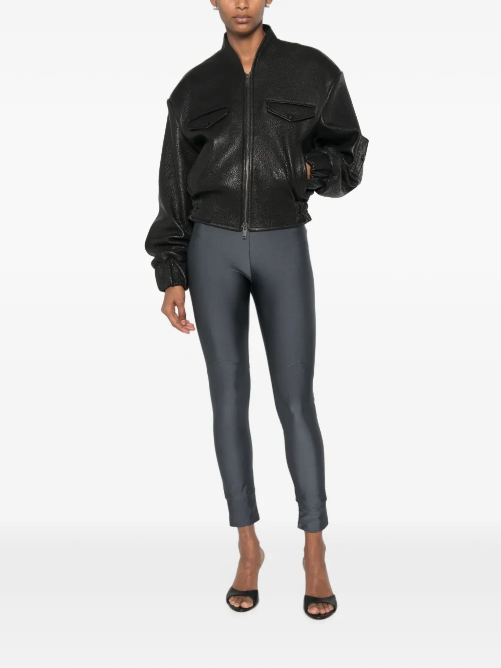 the M.. Jakarta seam-detail leggings - Grigio