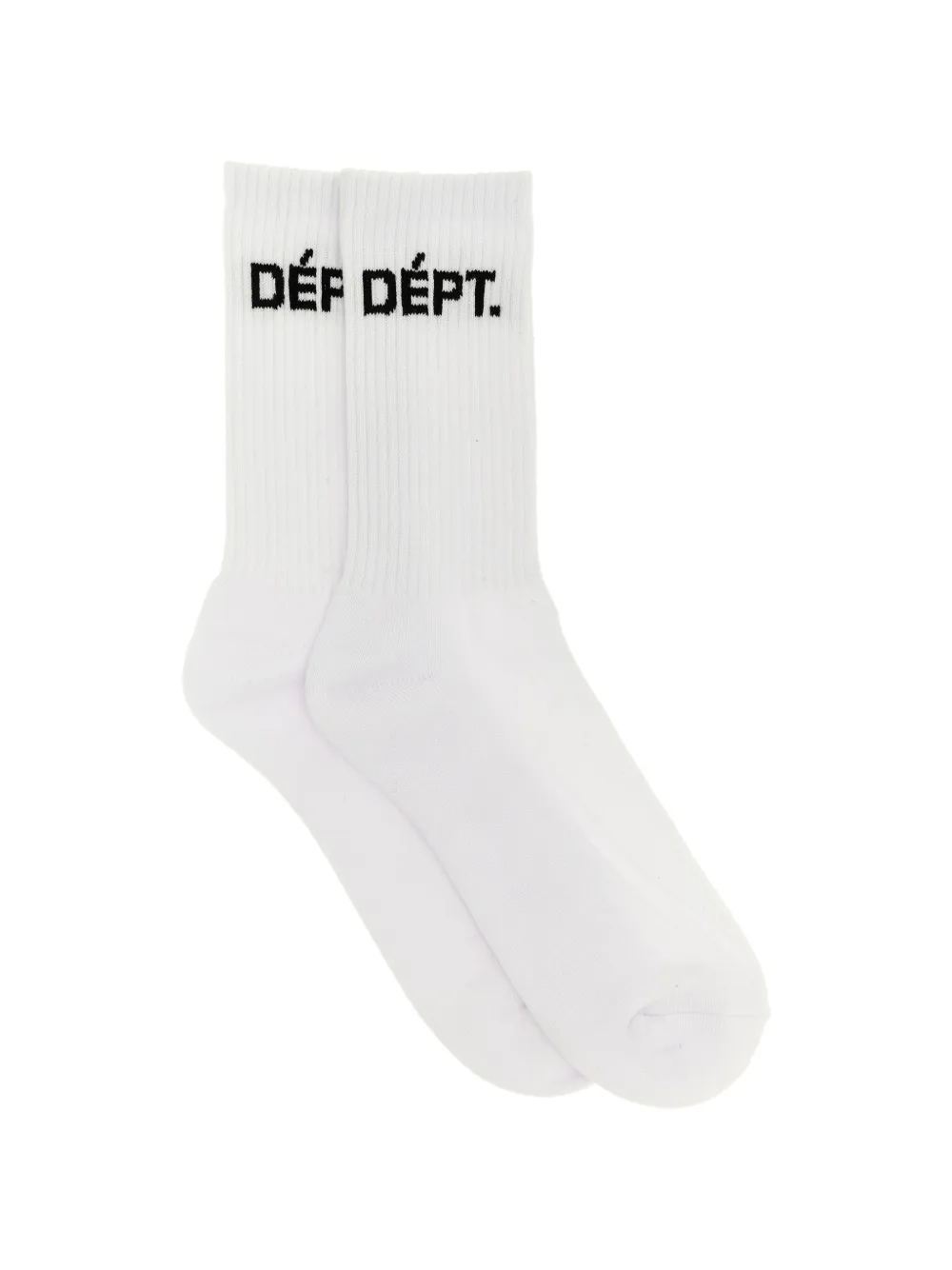 GALLERY DEPT. logo-detail ribbed socks - Bianco