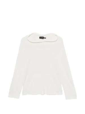 Noir Kei Ninomiya チュールレイヤーラッフル Tシャツ | ホワイト
