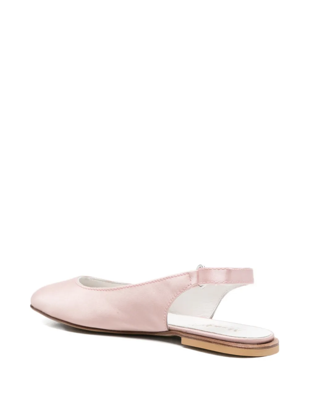 MONTELPARE TRADITION satin slingback ballet flats Roze