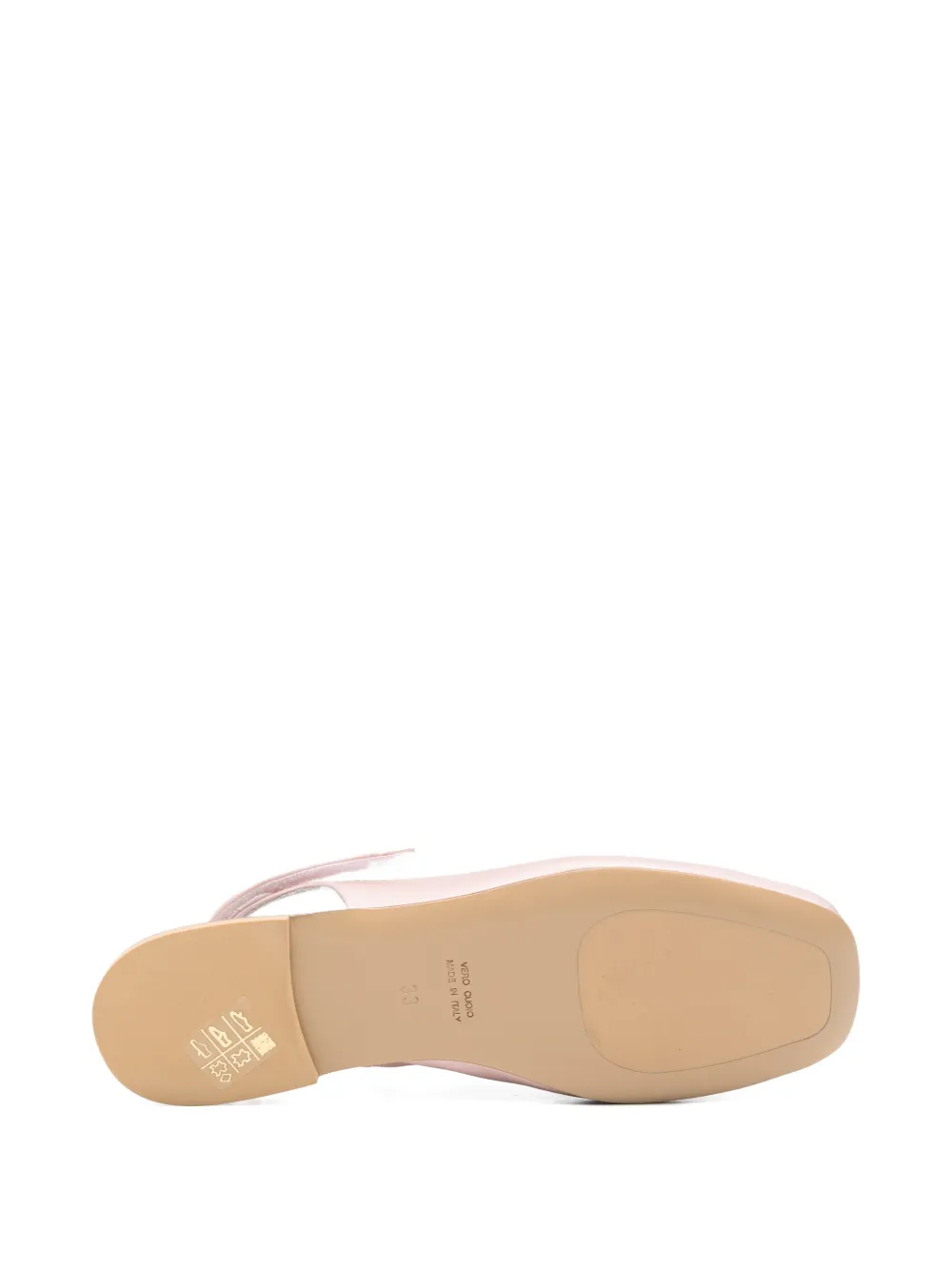 MONTELPARE TRADITION satin slingback ballet flats Roze
