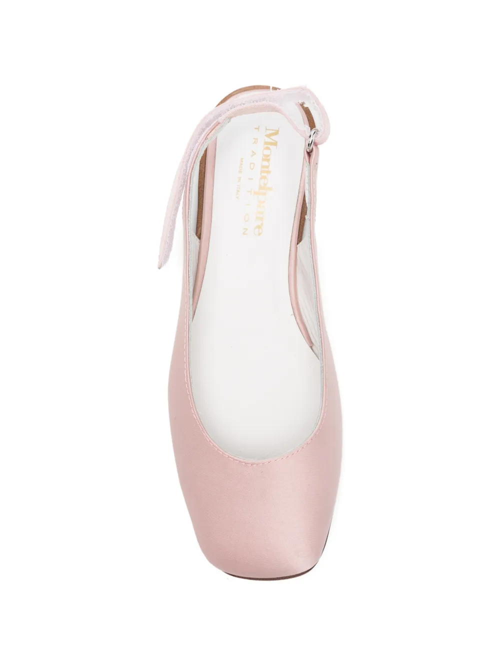 MONTELPARE TRADITION satin slingback ballet flats Roze