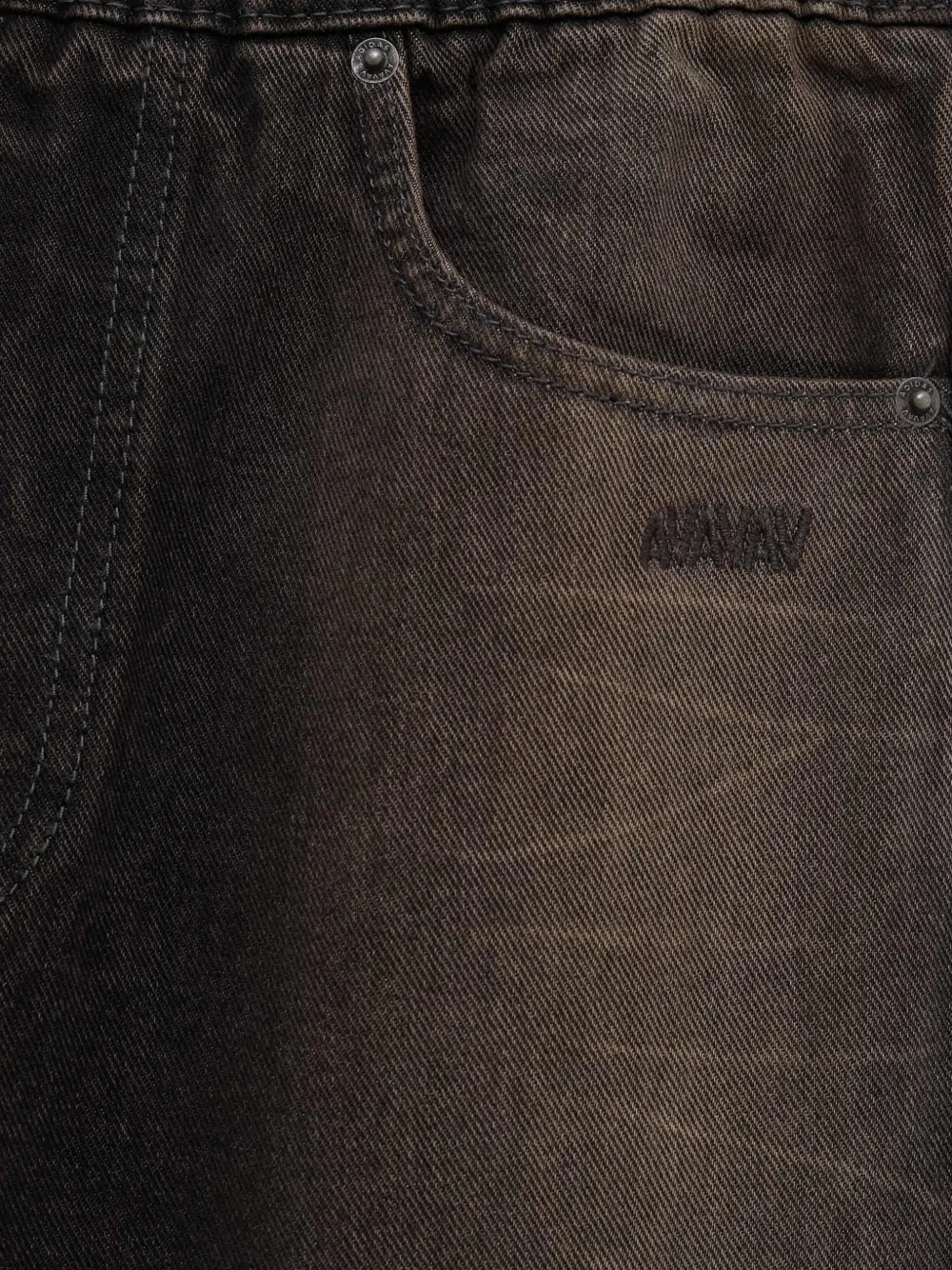 adidas x Avavav jeans met wijde pijpen en vervaagd effect Grijs