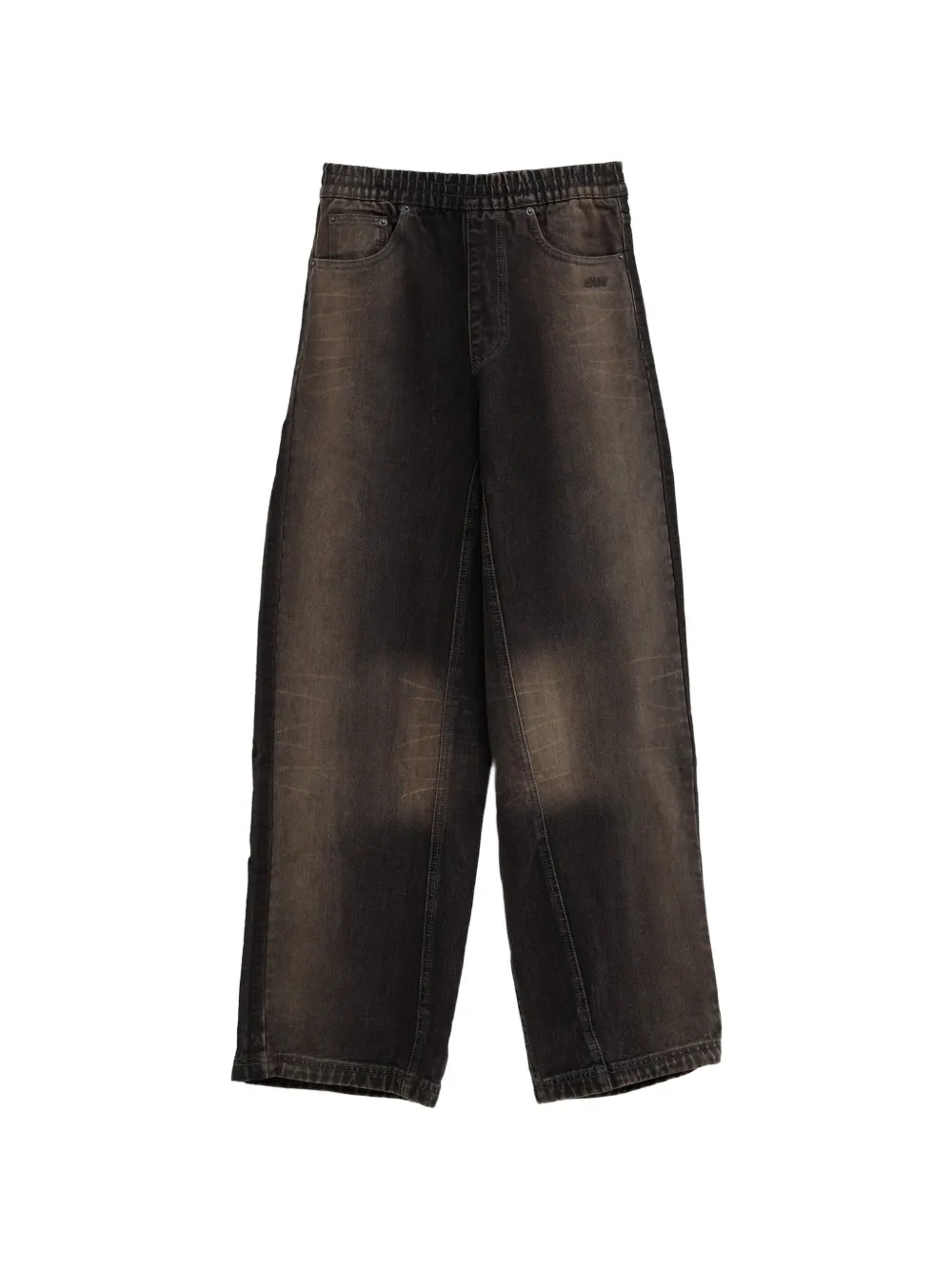 adidas x Avavav faded-effect wide-leg jeans - Grigio