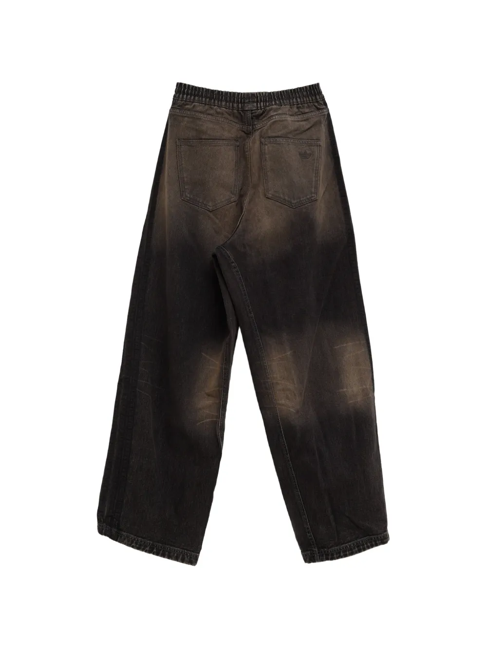 adidas x Avavav jeans met wijde pijpen en vervaagd effect Grijs