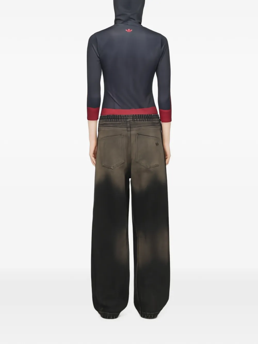 adidas x Avavav jeans met wijde pijpen Grijs
