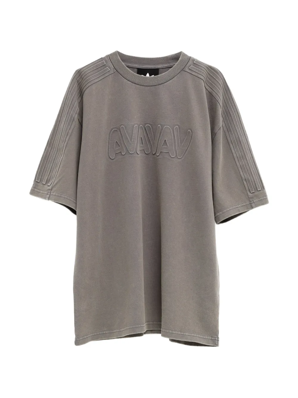 adidas x Avavav embossed logo-detail T-shirt - Grau