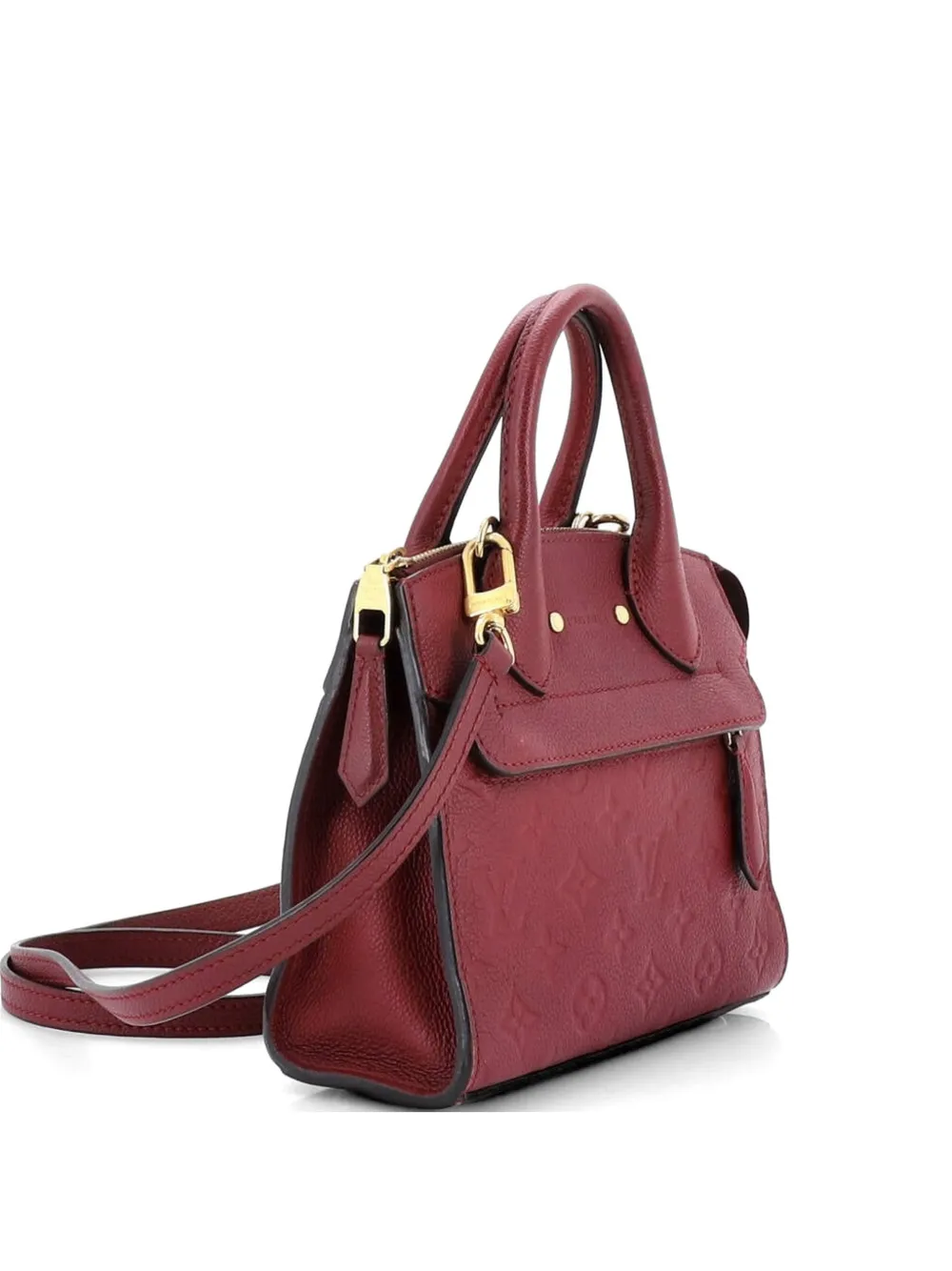 Louis Vuitton Pre-Owned Pont Neuf Handbag Monogram Empreinte Leather Mini satchel - Rosso