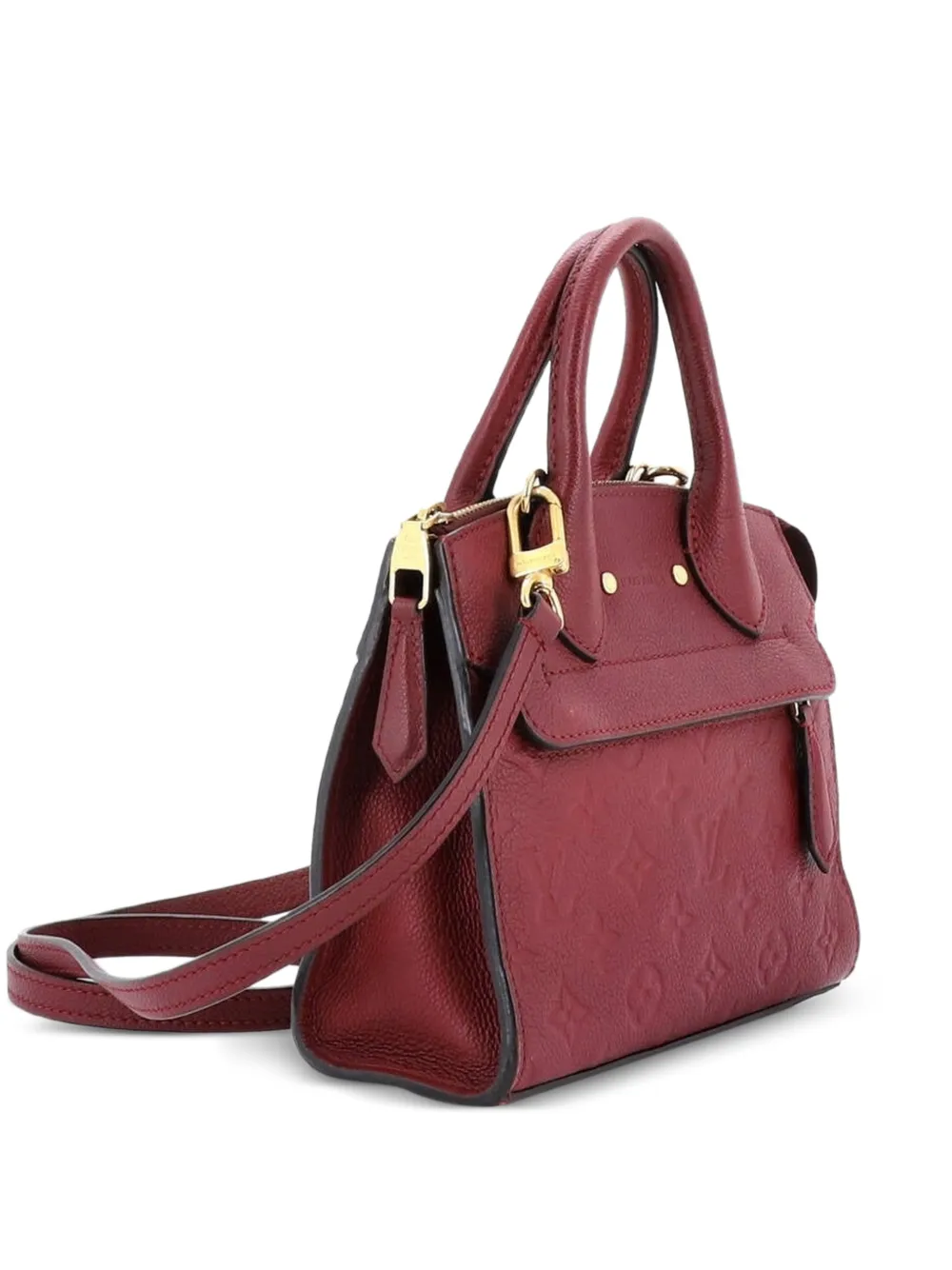 Louis Vuitton Pre-Owned Pont Neuf Handbag Monogram Empreinte Leather Mini satchel - Rosso