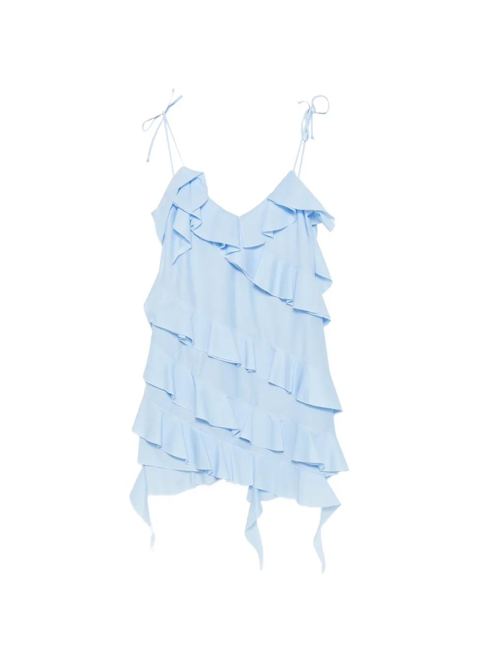 Les Filles d'Eva ruffled mini dress - Blu