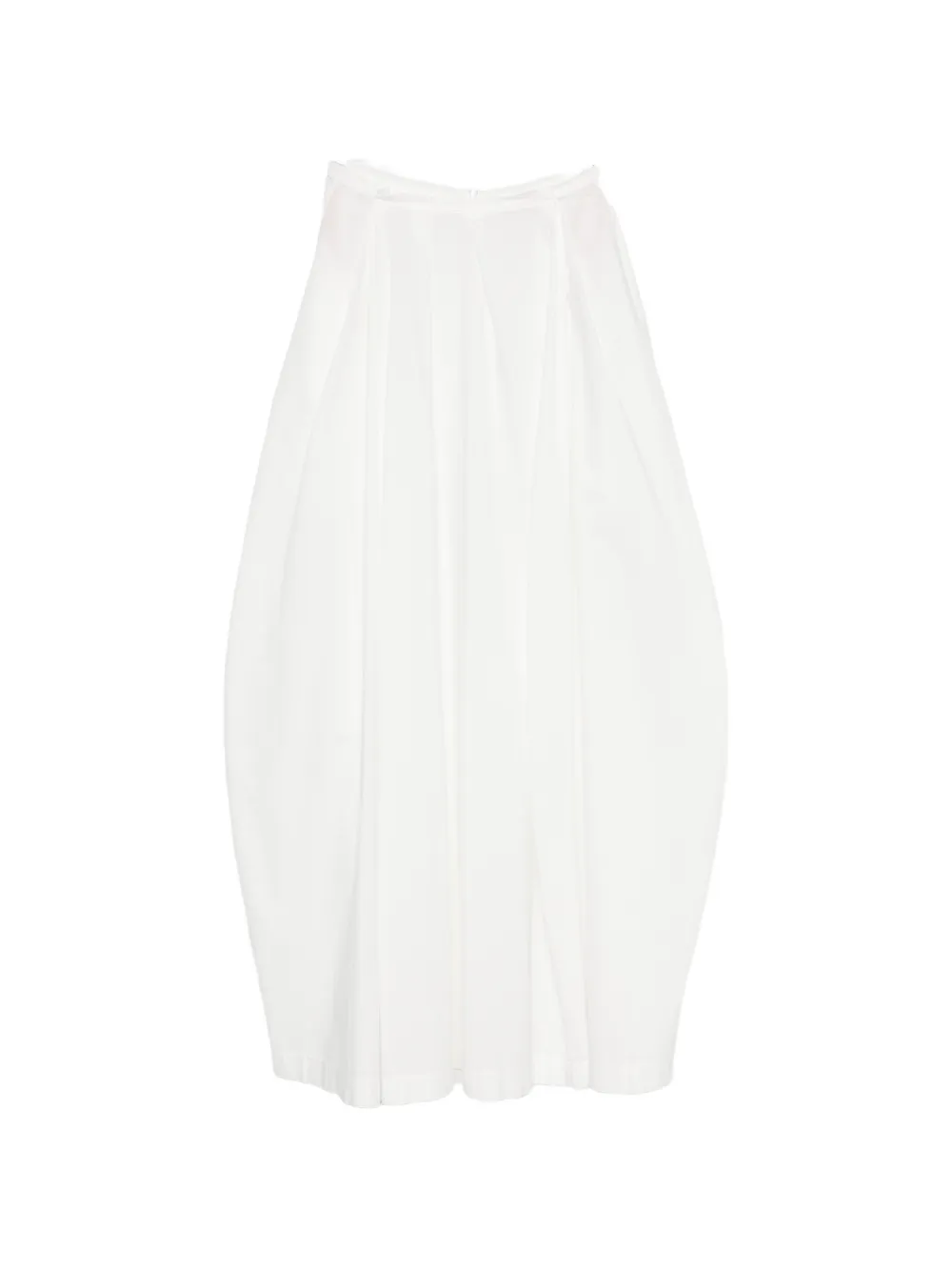 Jucca pleated maxi skirt - Bianco