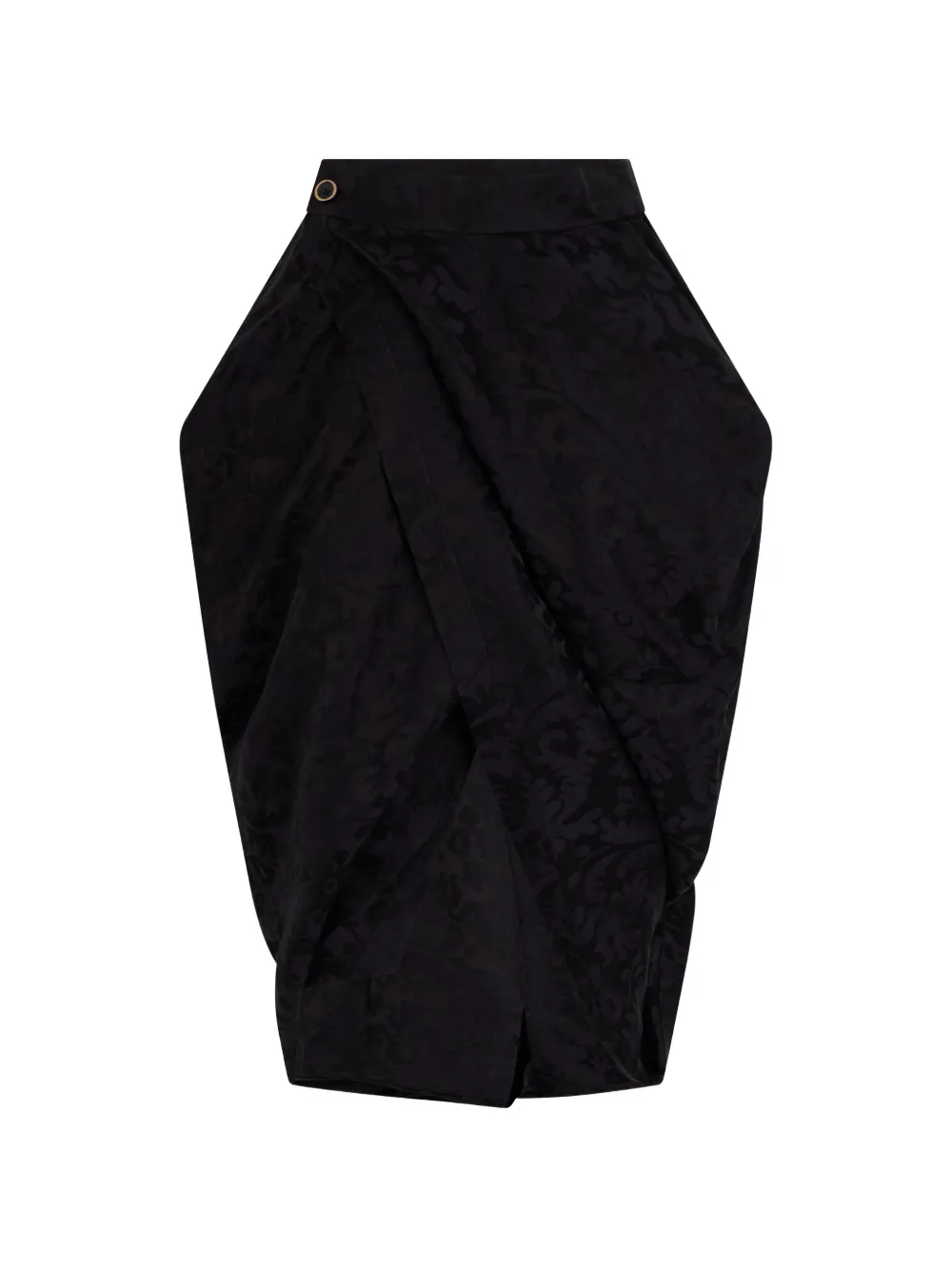 Uma Wang draped asymmetric skirt - Nero
