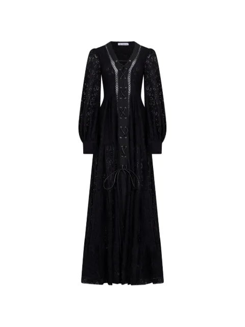 Les Filles d'Eva lace-up tiered dress