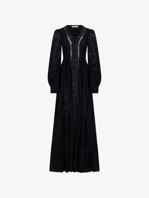 Les Filles d'Eva lace-up tiered dress