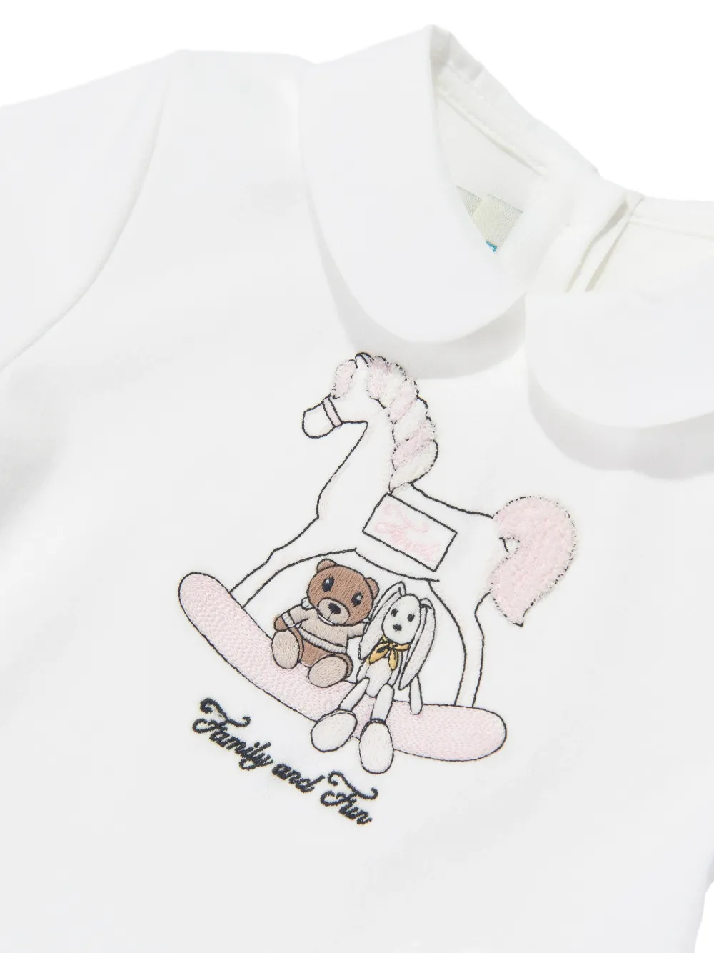 Fendi Kids T-shirt met patroon Wit