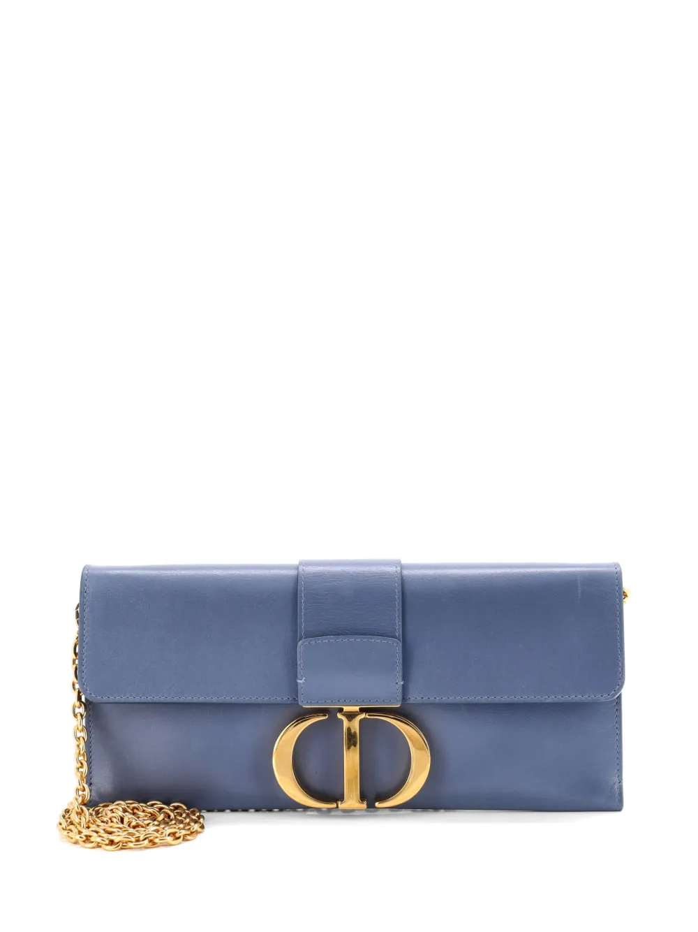 Christian Dior Pre-Owned 30 Montaigne Leather clutch bag - Blu