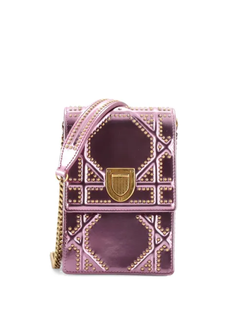 Christian Dior Pre-Owned bolsa de mano Diorama Vertical on Chain Studded Patent