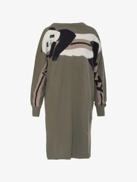 Krizia Pre-Owned panda-print intarsia sweater